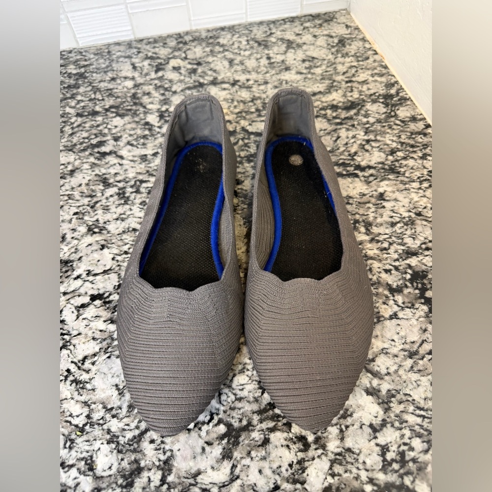 Unbranded Knit Gray Flats - Picture 2 of 5